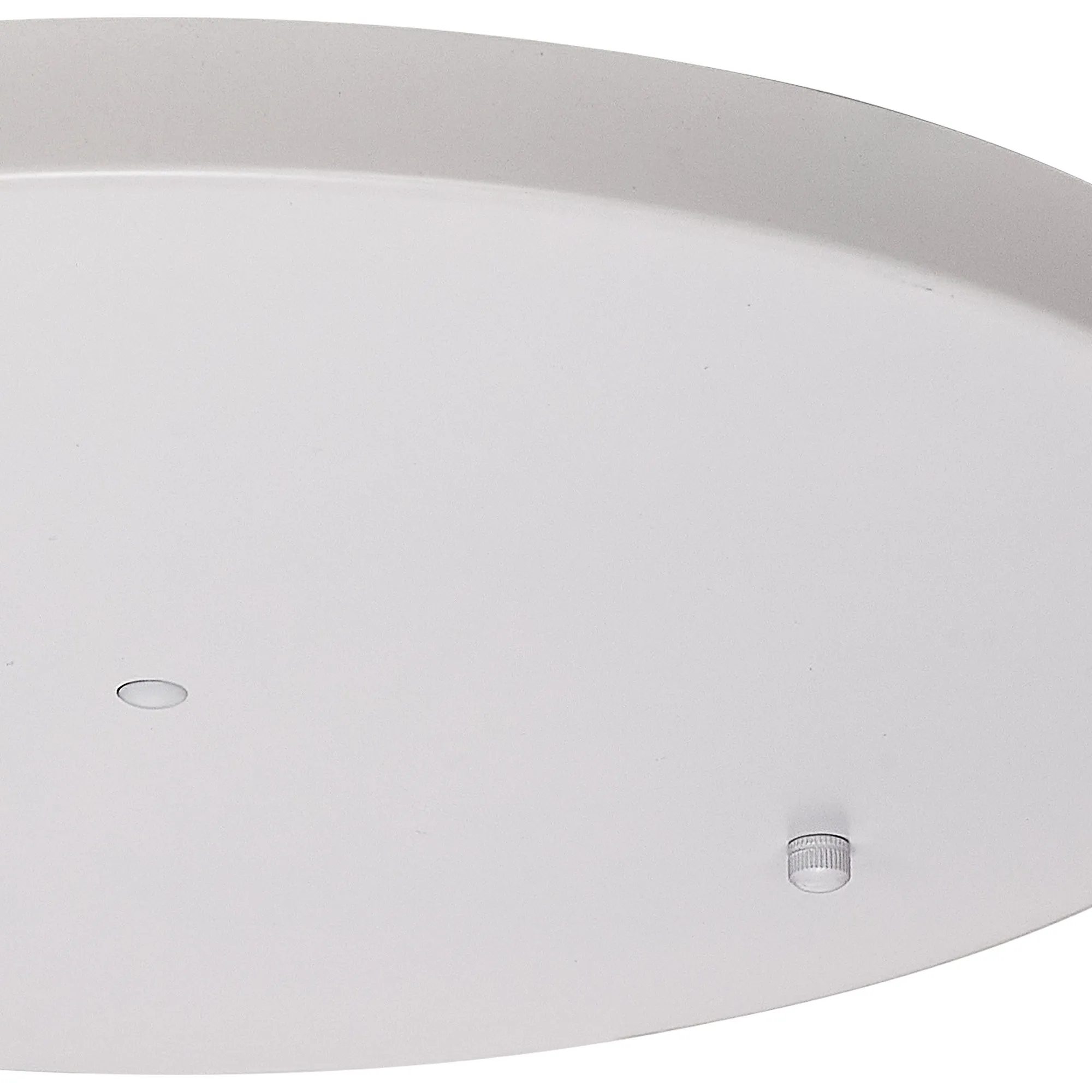 Hayes No Hole 40cm Round Ceiling Plate White D0830WH/NH  Deco Hayes No Hole White